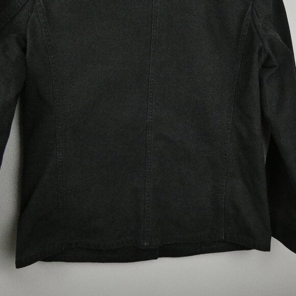 Comme Ca Ism Jacket Black Chore Canvas Womens Large Cotton Pockets Japanese - Picture 10 of 13